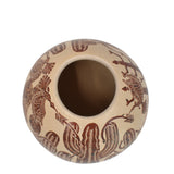 Mata Ortiz Brown and Buff Desert Scene Jar