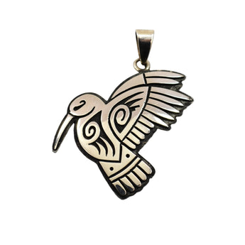 Overlay Hummingbird Pendant
