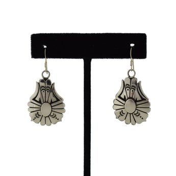 Pottery Design Stamped Earrings