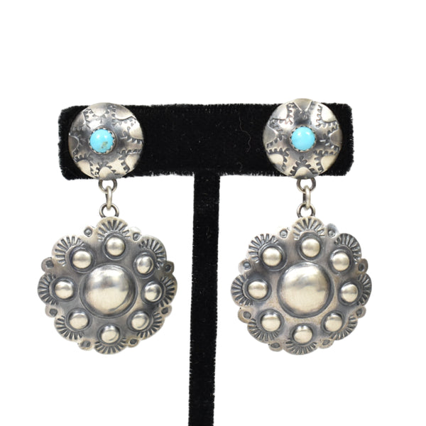 Sterling Silver Repoussé Earrings
