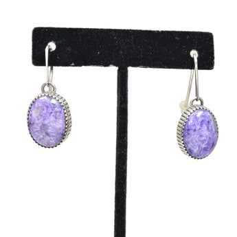 Charorite Drop Earrings