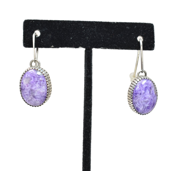 Charorite Drop Earrings