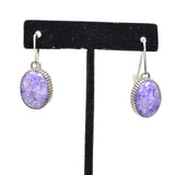 Charorite Drop Earrings