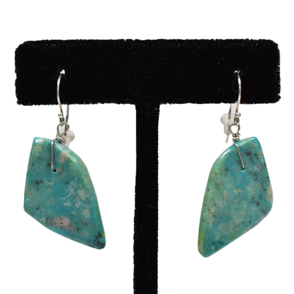 Turquoise Slab Earrings