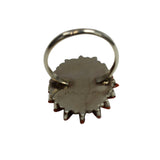 Coral Needle Point Ring