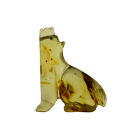 Amber Coyote Carving