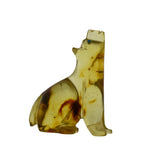 Amber Coyote Carving