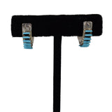 Needlepoint Half-Hoop Earring