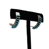 Needlepoint Half-Hoop Earring