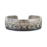 Sterling Silver Rug Design Bracelet