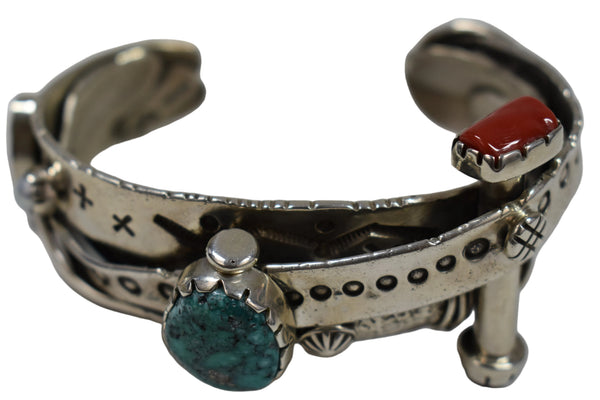 Sterling Silver Abstract Bracelet