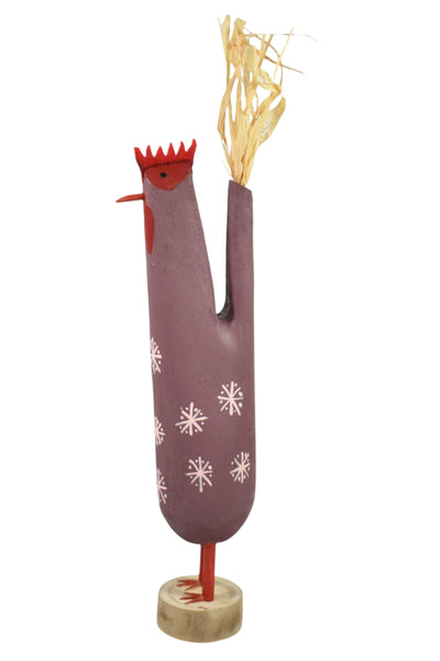 FOLK ART: MEDIUM CHICKEN, Ray Growler, Dine`
