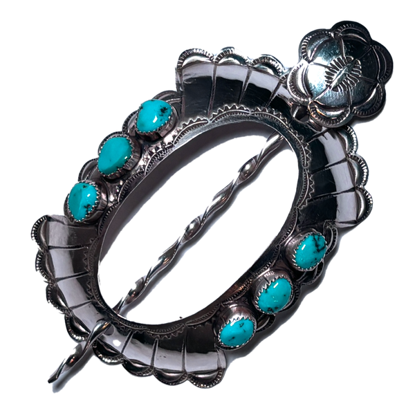 Kingman Turquoise Hair Pin