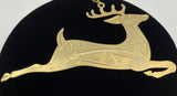 Gold Plate Reindeer Ornament by Ray Tracey