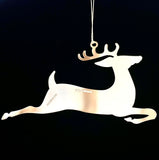 Gold Plate Reindeer Ornament by Ray Tracey