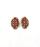 Coral Cluster Earrings by Melvin Chee