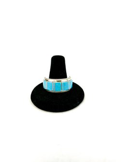 Turquoise Inlay Ring by Deidre Panteah