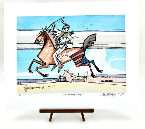 "The Painted Pony" Print by Baje Whitethorne, Sr.