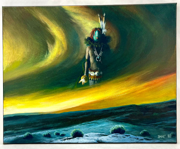 "From the North-Sacred Winds" Painting by Al Bahe