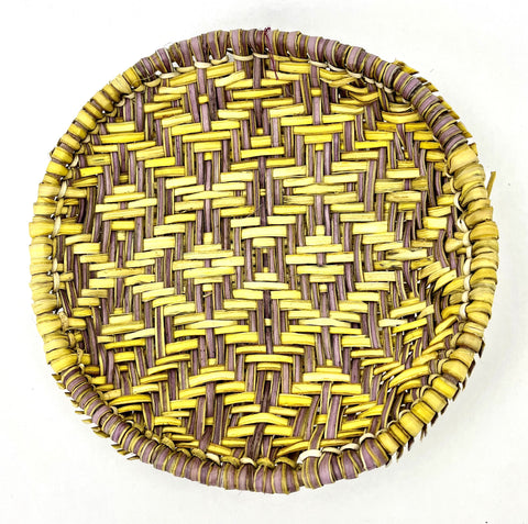 Small Sifter Basket with Natural Rim by Marvene Dawahoya