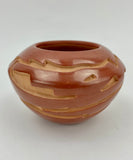 Avanyu Red Bowl Pottery by Vicki Martinez