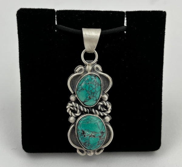 Turquoise Pendant by Angie Tom