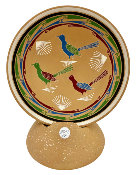 Open Bowl Bird Pottery with Stand