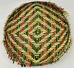 Red and Green Yucca Basket by Barbie Burton