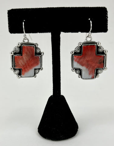 Maltese Cross Earrings by Shane Casias