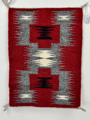 Mini Storm Pattern Rug by Angelina Yazzie
