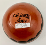 Black over Red Pottery by Caroline G. Loretto