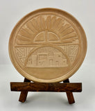 Carved Tile, "Sun Over Walpi" by Wallace Youvella