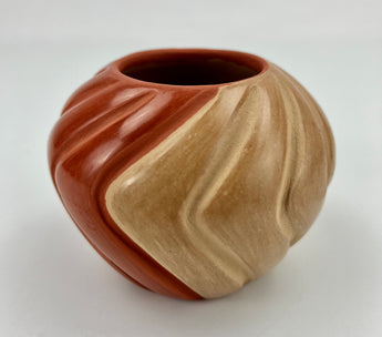 Small Two Tone Melon Bowl by Pauline Romero