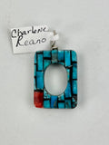 Mosaic Square Pendant by Charlene Reano