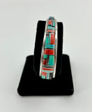 Inlay Cobbled Stone Bracelet by Fran Yazzie