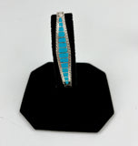 Turquoise Inlay Bracelet by Miranda Peynetsa