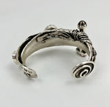 Abstract Silver Bracelet by Vernon Begaye