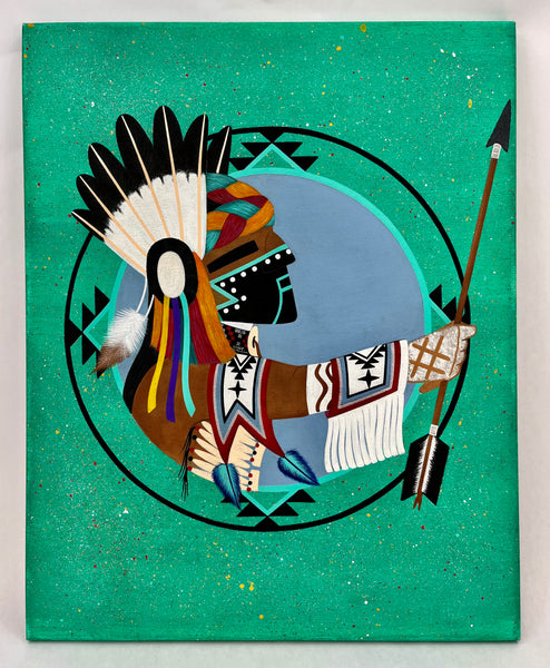 "Warrior" Painting by Eric Talayumptewa