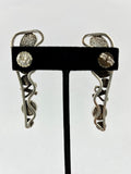 Silver and Multi Stone Earrings by Vernon Begaye