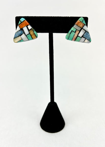 Mosaic Triangle Earrings by Jana Lee Reano