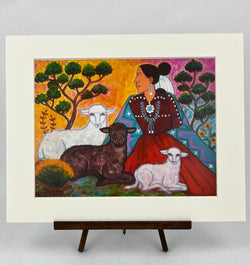 "Blacksheep Shepardess" Print by Beverly Blacksheep
