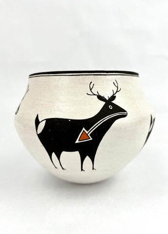 Mimbres Deer Bowl by Mary Lewis