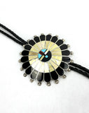 Zuni Sunface Bola Tie by April Ukestine