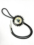 Zuni Sunface Bola Tie by April Ukestine