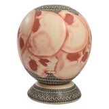 JM0002 Pottery: Skull Jar W/Stand, Hilario Quezada
