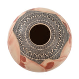 JM0002 Pottery: Skull Jar W/Stand, Hilario Quezada
