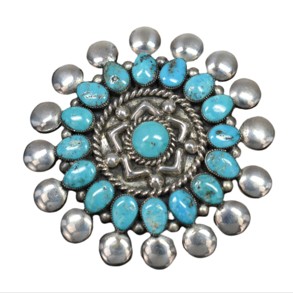LCD009 PIN: SS Turquoise Cluster, Lee/Mary Webothe