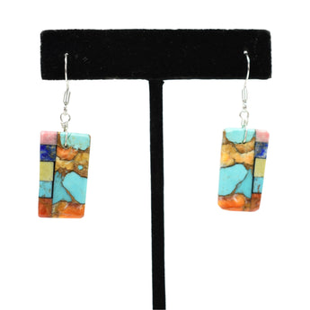 Mosaic Dangle, Mary Tafoya, Kewa