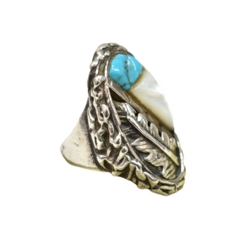 Mother of Pearl/Turquoise-Effie Calavaza