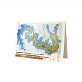 Grand Canyon "Dragon Map" Notecard 7.25" X 5"